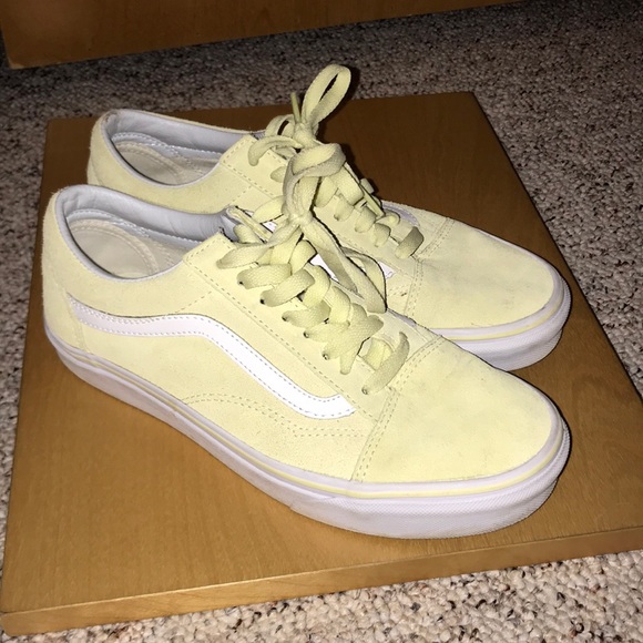 yellow suede vans